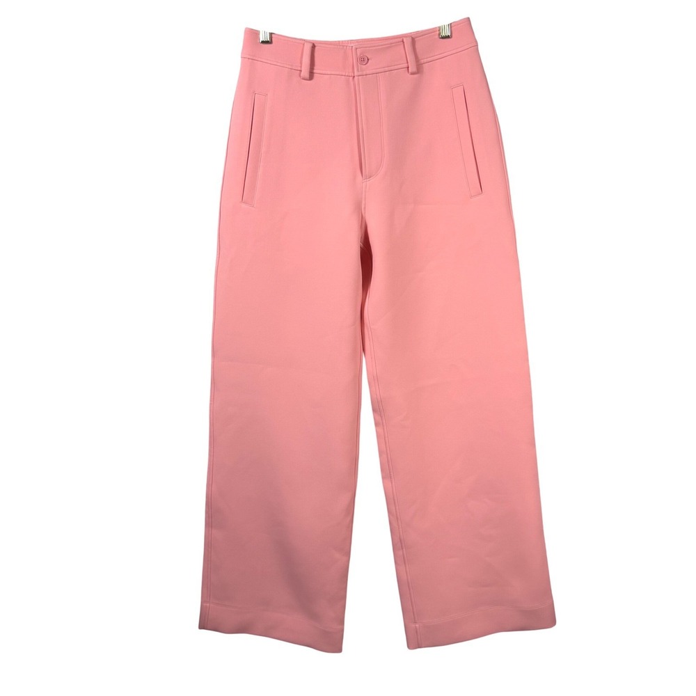 Equipment Femme Pink Wide Leg Trousers Size 4 High Rise Tailored Dress Pants